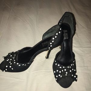 Jennifer Lopez // Poka Dot Peep Toe Pumps